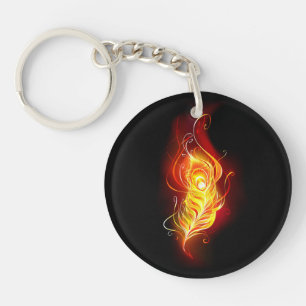 Porte-clés Plumes de paquetage de feu