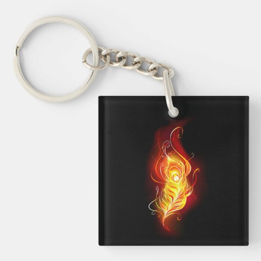 Porte-clés Plumes de paquetage de feu (Devant)