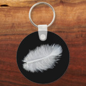 Porte-clés Plumes d'oiseau blanc (Recto)