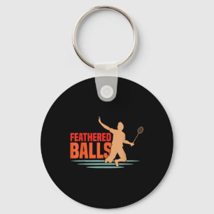 Porte-clés Plumes - Drôle Badminton