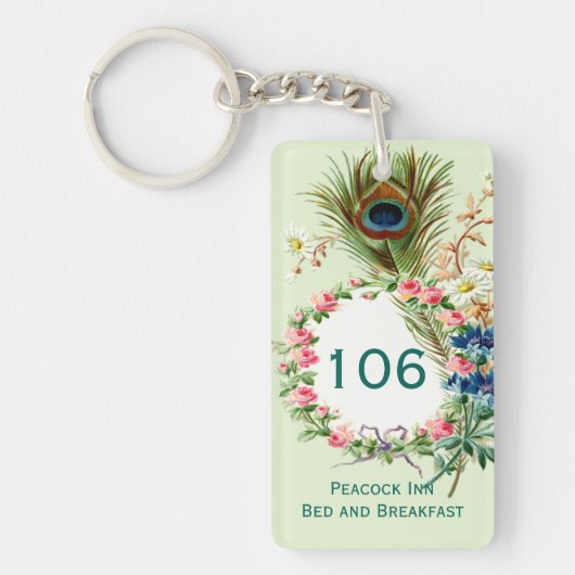 Porte-clés Plumes et fleurs Wreath Inn Room Porte - clé (Devant)
