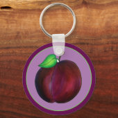 Porte-clés Plums mûrs Été Purple Plum Illustration (Recto)