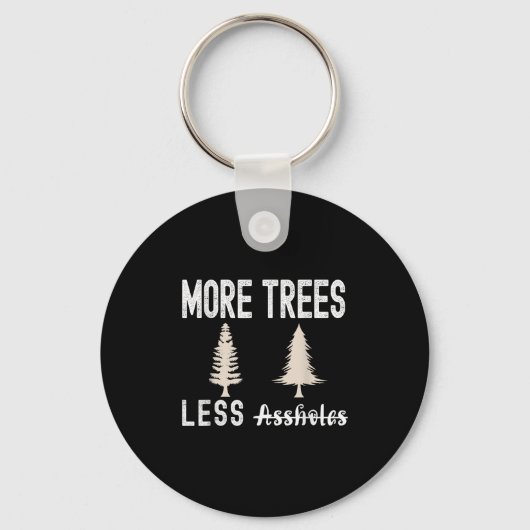 Porte-clés Plus d'arbres moins de trous Sweat de Noël laid (Recto)
