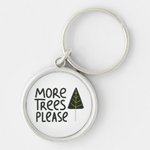 Porte-clés Plus d'arbres S'il vous plaît