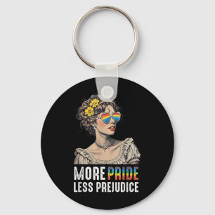 Porte-clés Plus de fierté moins de préjugés Lgbtq fier allié