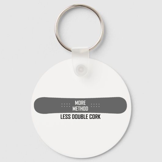 Porte-clés Plus de méthode Moins de double liège (Recto)