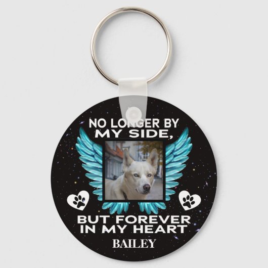 Porte-clés Plus de mon côté, Monument aux Chiens - Photo pers (Recto)