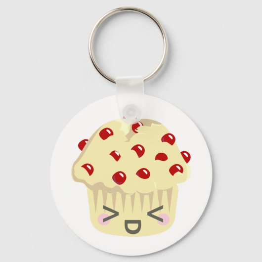 Porte-clés Plus de visages de muffin Kawaii (Recto)