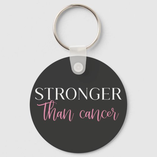 Porte-clés Plus fort que le cancer (Recto)