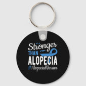 Porte-clés Plus forte que l'Alopécie (Verso)