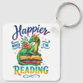 Porte-clés Plus heureux quand je lis (Dos)