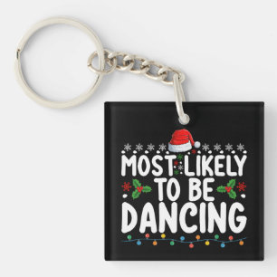 Porte-clés Plus susceptible de danser en famille à Noël
