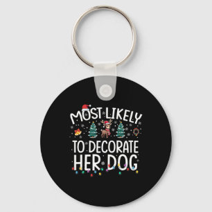 Porte-clés Plus Susceptible de Décorer Son Chien Amusant Noël
