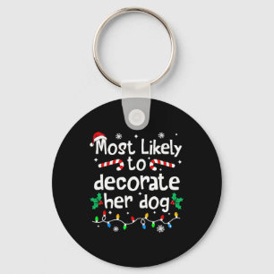 Porte-clés Plus Susceptible de Décorer Son Chien Noël Assorti