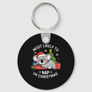 Porte-clés Plus susceptible de faire la sieste à Noël Koala d