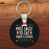 Porte-clés Plus susceptible de manger les biscuits de Noël du (Recto)