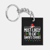Porte-clés Plus susceptible de manger les biscuits de Noël du (Devant gauche)