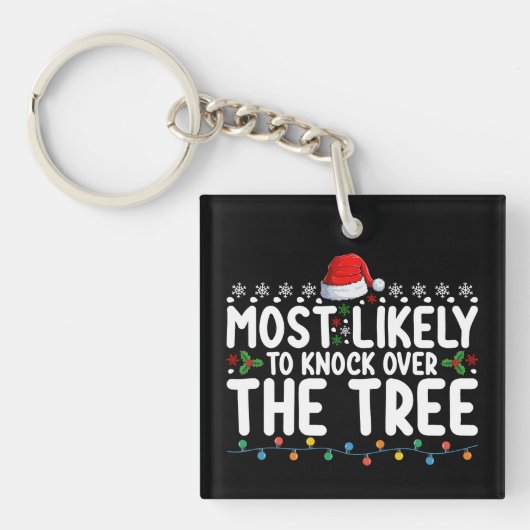 Porte-clés Plus susceptible de renverser l'arbre de Noël (Devant)