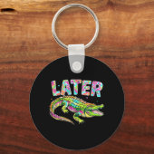Porte-clés Plus tard Gator Mignon Graphique Drôle Alligator M (Recto)