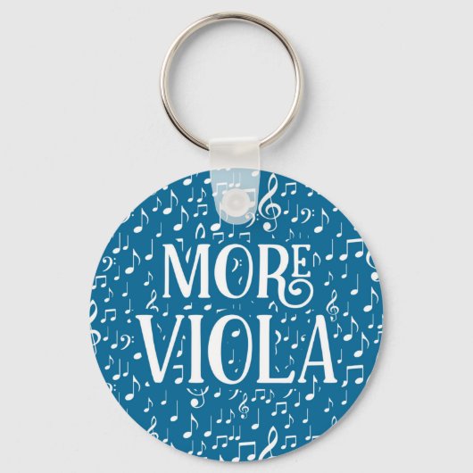 Porte-clés Plus Viola - Musique Bleue Blanche (Recto)