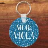 Porte-clés Plus Viola - Musique Bleue Blanche (Recto)