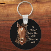 Porte-clés Plutôt être dans le Stall que le Citation du Mall (Recto)