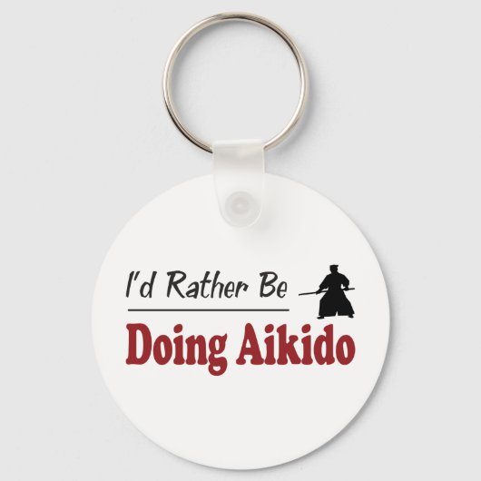 Porte-clés Plutôt Faire L'Aikido (Recto)