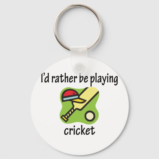 Porte-clés Plutôt jouer au cricket (Recto)