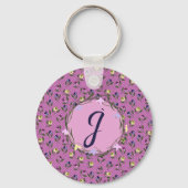 Porte-clés Plutôt rose et violet et jaune (Verso)