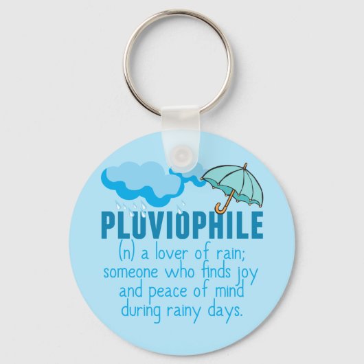 Porte-clés Pluviophile Rainy Day Lover jolie parapluie (Recto)