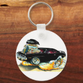 Porte-clés Plymouth Cuda Black Car 1970 (Recto)