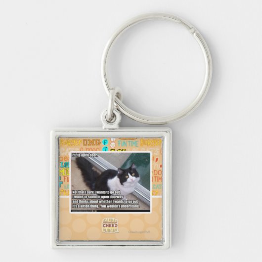 Porte-clés PLZ à la porte ouverte (Devant)