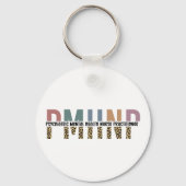 Porte-clés PMHNP Empreinte de léopard Psychiatrie Santé menta (Recto)