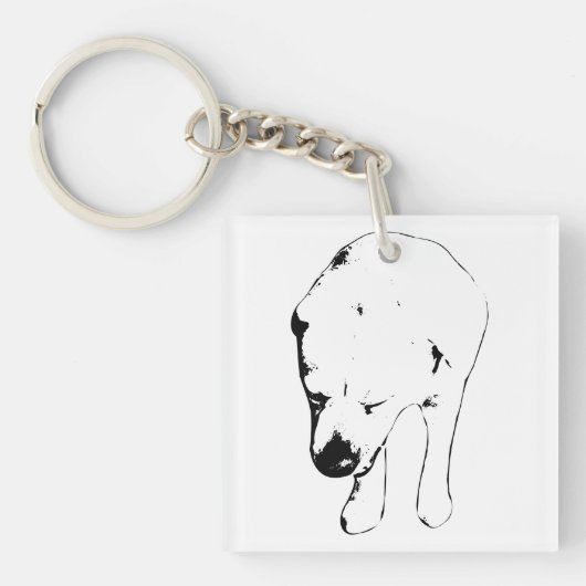 Porte-clés Poche Labrador, Verre de vacances doux (Devant)