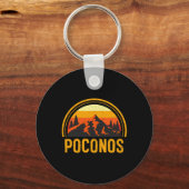 Porte-clés Poconos Pennsylvania Pa Mountains Hiking Souvenir  (Recto)