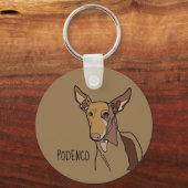 Porte-clés podenco (Recto)