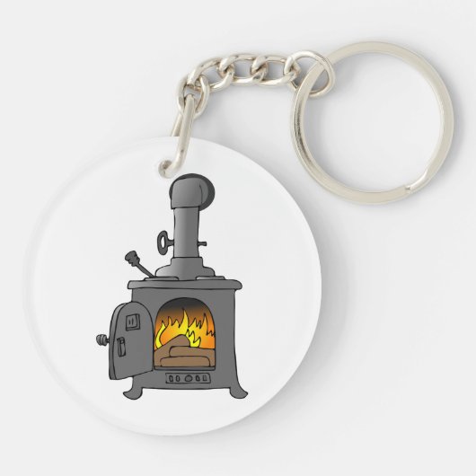 Porte-clés Poêle à bois (Dos)