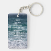 Porte-clés Poem Memorial Keepsake Ocean Sea Beach (Dos)