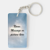 Porte-clés Poème "ainsi aimé" de libellule (Dos)