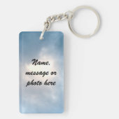 Porte-clés Poème "ainsi aimé" de papillon (Dos)