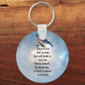 Porte-clés Poème Bluebird "so Loved" (Recto)