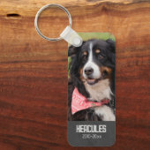 Porte-clés Poème commémoratif pour animaux de compagnie et ph (Recto)