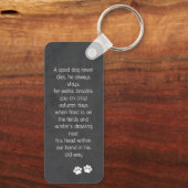 Porte-clés Poème commémoratif pour animaux de compagnie et ph (Verso)