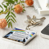 Porte-clés Poème de pont en arc-en-ciel (Côté)