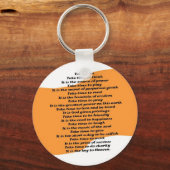 Porte-clés Poème inspirant (Recto)