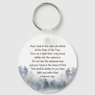 Porte-clés Poème Inspirant Mettez votre main en Dieu