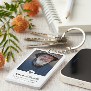 Porte-clés Poème photo In Love Memory