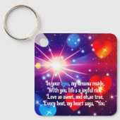 Porte-clés Poème romantique (Recto)