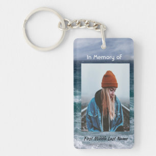 Porte-clés Poème souvenir mémorial océan mer plage
