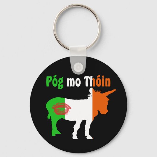 Porte-clés Pog Mo Thoin - Humour irlandais (Recto)